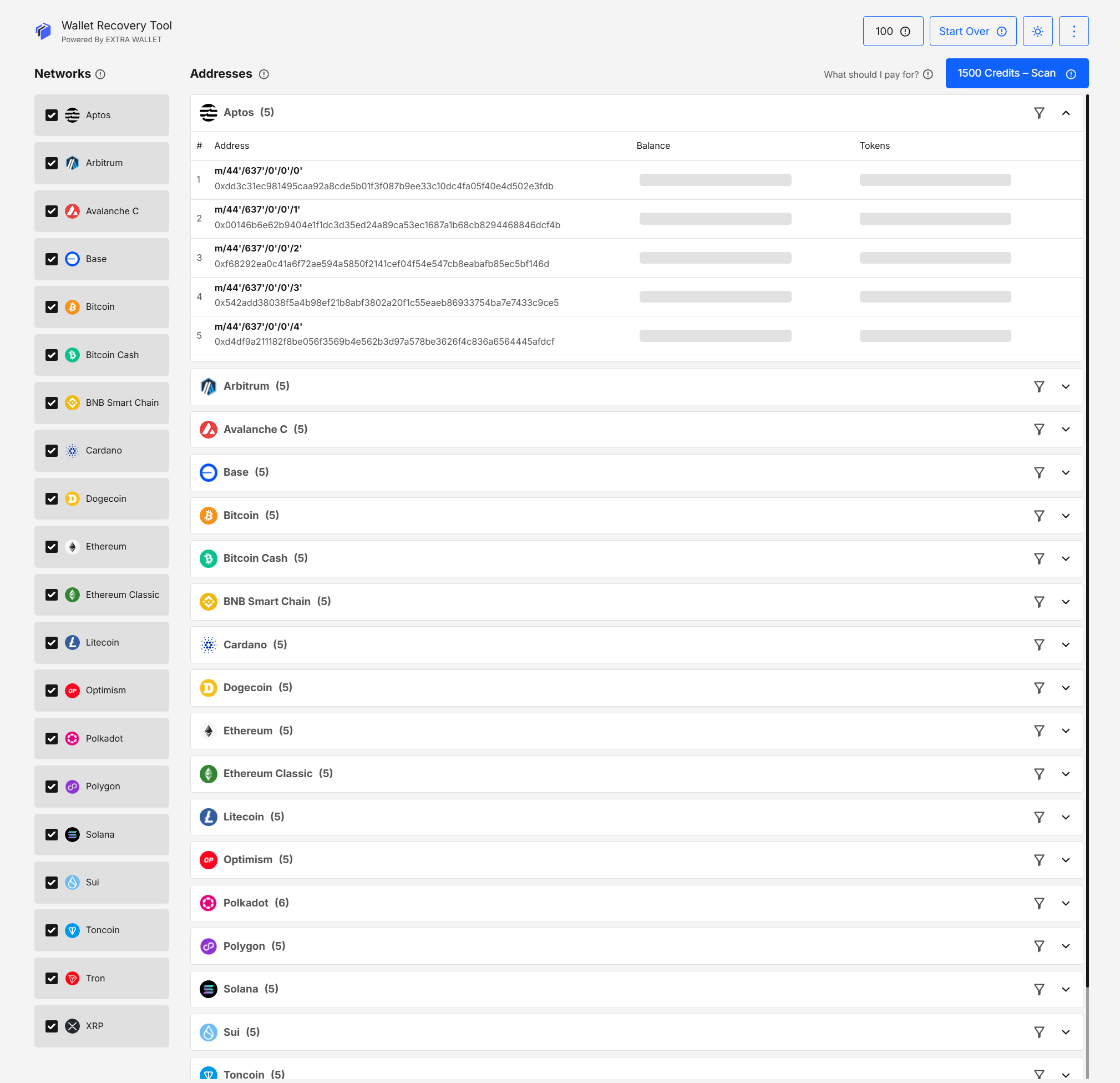 Offline preview addresses