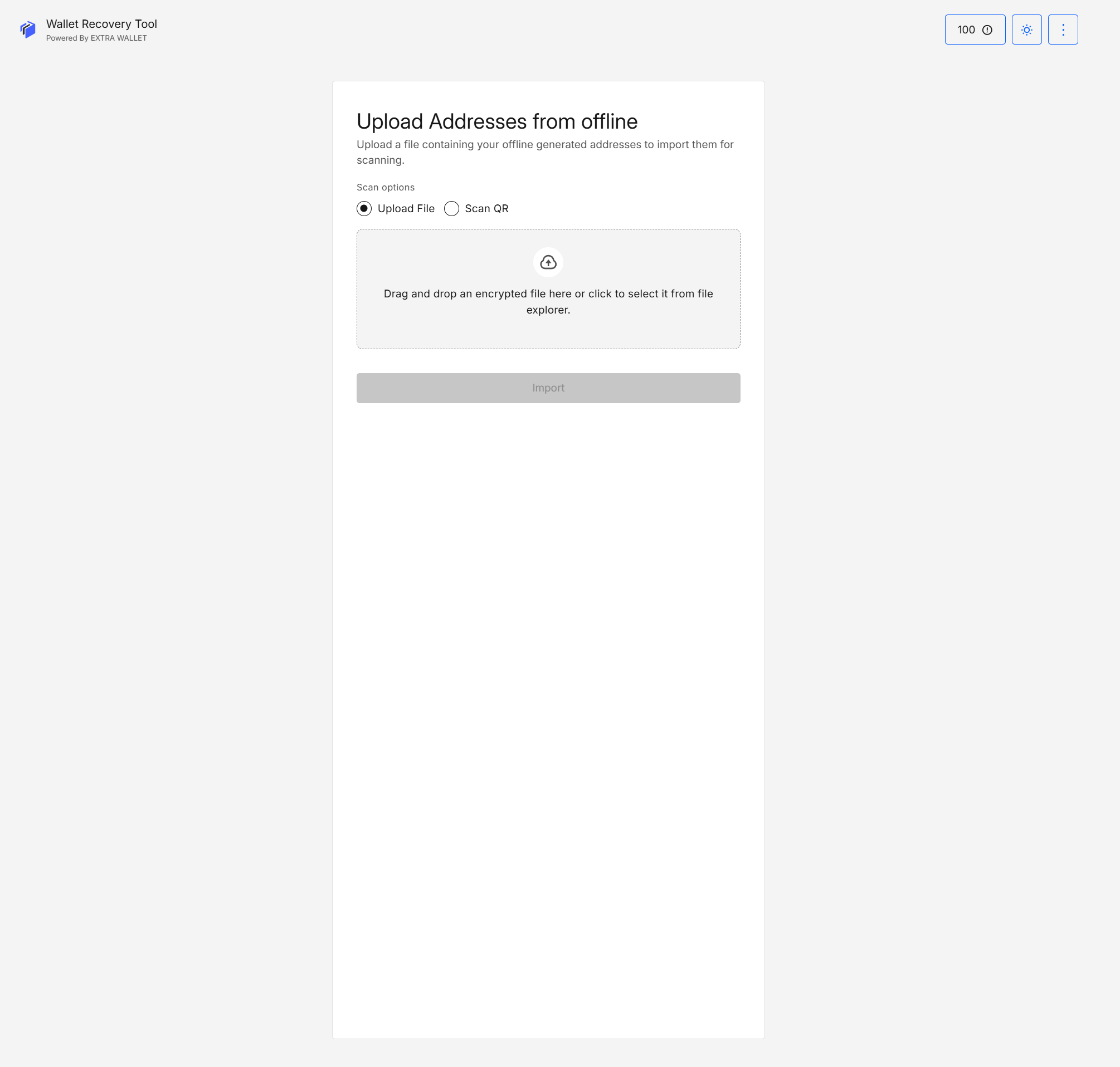 Import Offline upload