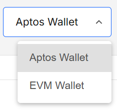 Wallet selector
